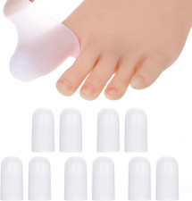 10 Pack Extra Large Silicone Toe Cap and Protector for Big Toe, Big Toe Prote...