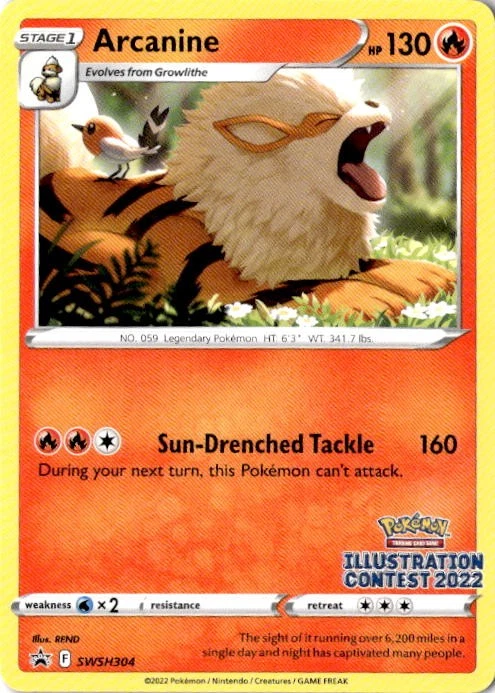 Arcanine - SWSH Black Star Promos #SWSH304 Price & Value ($60.22