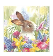 Easter Bunny Napkins 6.5" x 6.5" Paper Party Disposable Decor Pak of 40