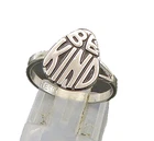 ESPO 925 Silver Vintage Shiny Be Kind Inspirational Band Ring Sz 7 RG23668