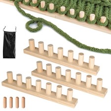 47" Chunky Knitting Loom for Blanket Making-Adjustable Wooden Loom Frame, Bla...
