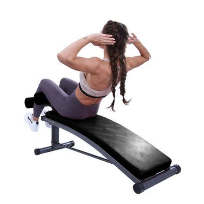 Finer Form Sit Up Bench with Reverse Crunch Handle for Ab Bench Exercises - A...