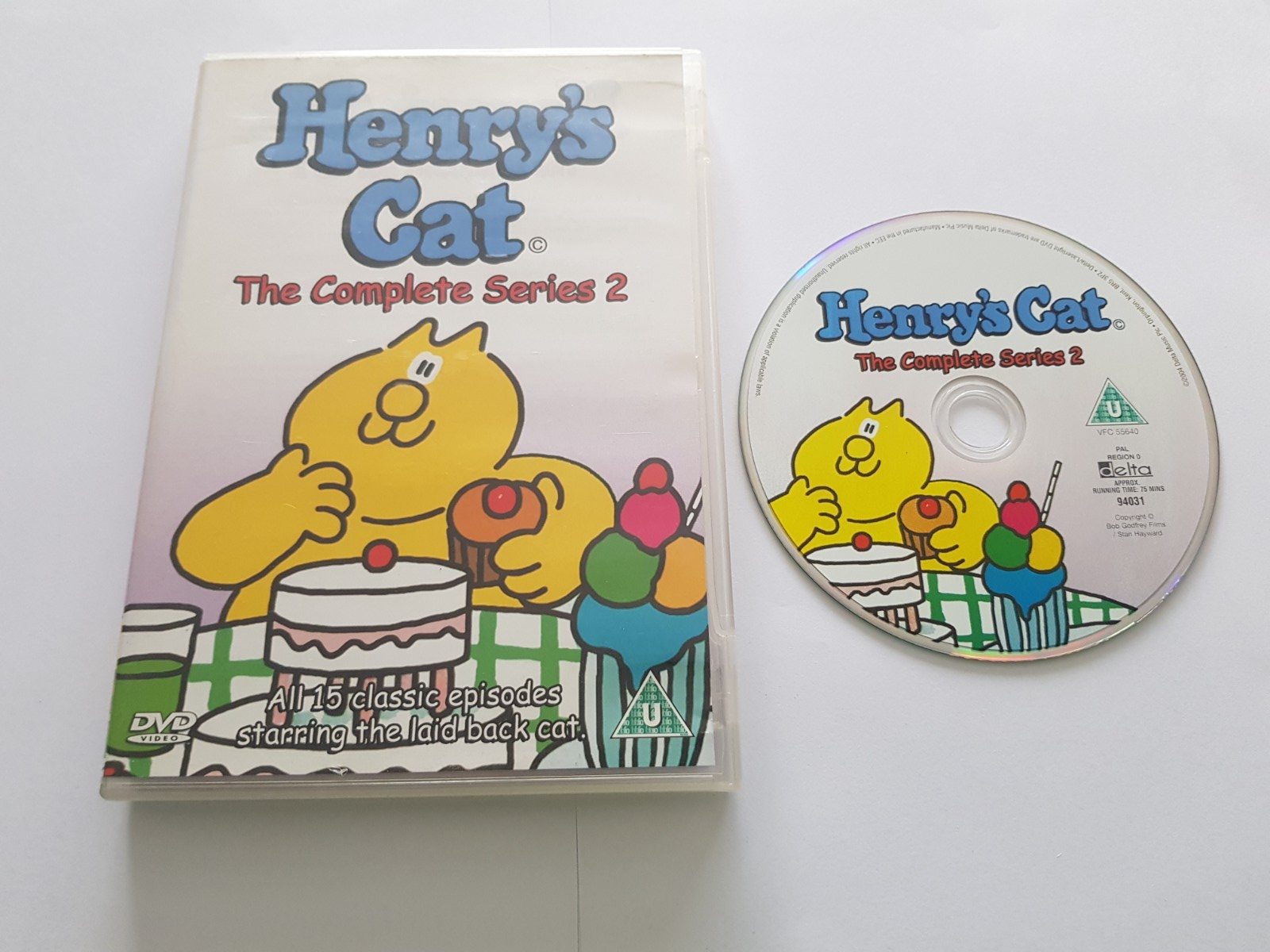 Henry's Cat The Complete Series 2 DVD Kids TV Show 15 Episodes 2004 Bob Godfrey