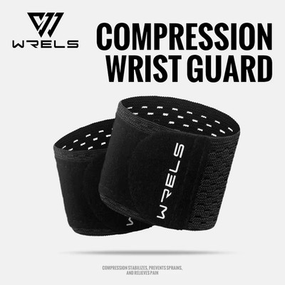 WRELS Wristband Wrapping Compression Sports Elastic Adjustable Wrist Guard Suppo