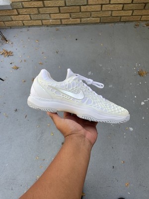 Nike Air Zoom Cage 3 HC White Silver Size 10 Women s