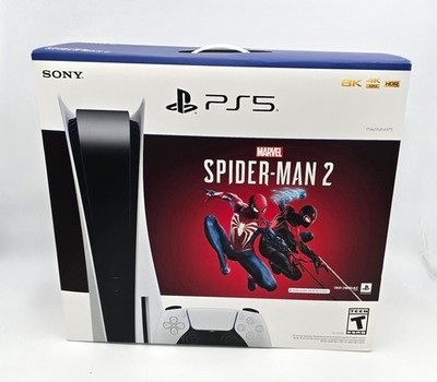Sony PS5 BluRay Edition Console Spider-Man 2 - 825 GB  Extra Controller Open Box
