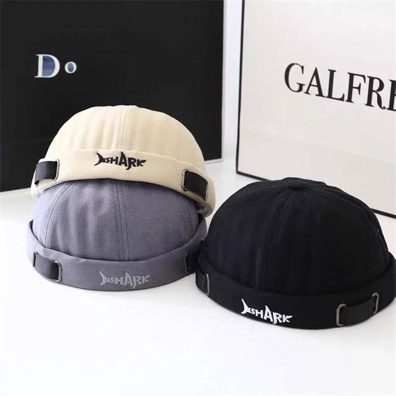 Classic Brimless Cotton Beanie Hat Vintage Style Adjustable Dome Cap