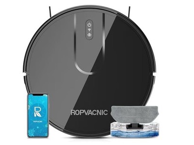 ROPVACNIC Robot Vacuum Cleaner Robot Vacuum and Mop Combo with 5200Pa Suction, P