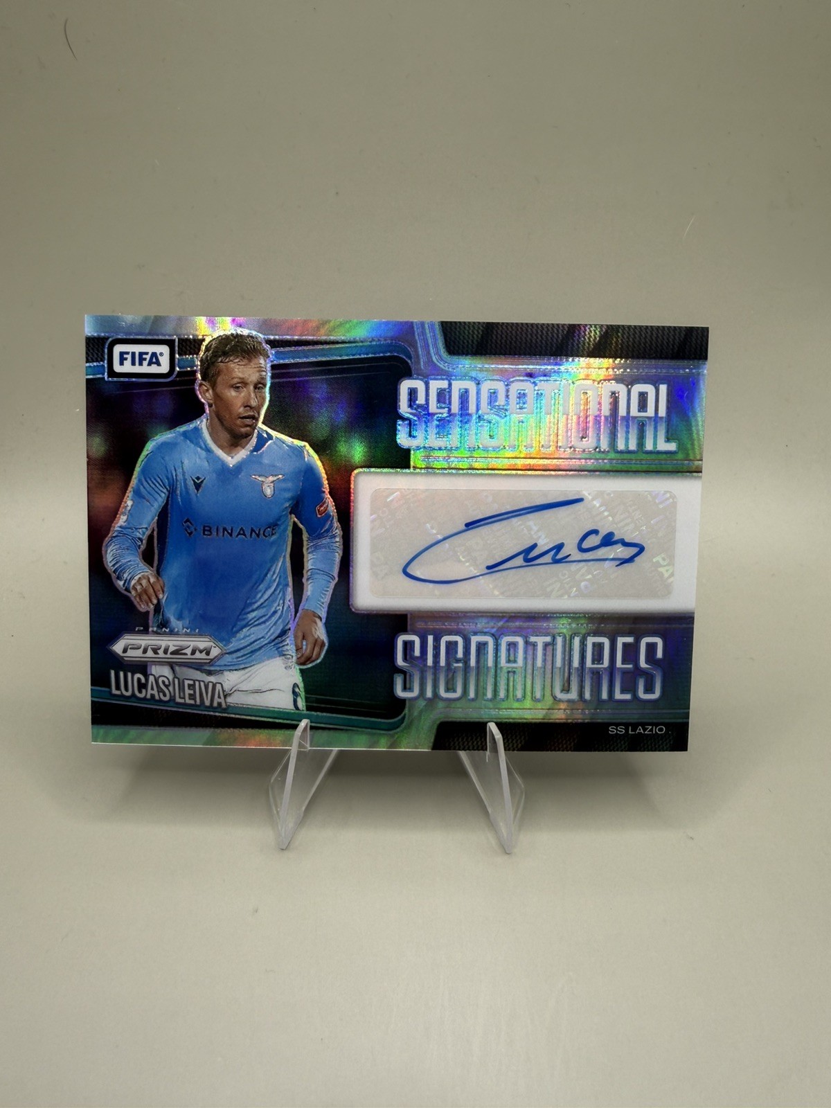 Lucas Leiva 2025 Panini Prizm FIFA SS-LL Silver Sensational Signatures Auto /199 view 2
