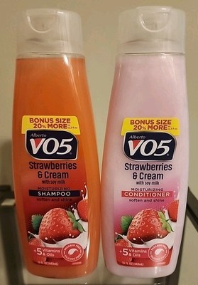 Alberto VO5 Strawberries & Cream Moisturizing SHAMPOO & Conditioner 16.9oz 