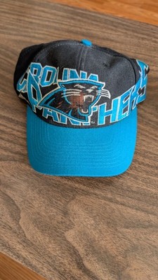 Vintage Carolina Panthers Apex One Snapback Hat Black Blue NFL 90s Hat 