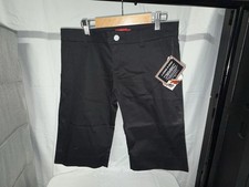 Dickies AH101 Girl's Shorts Stretch Fabric Black Shorts Size 7
