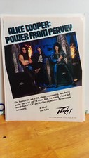 ALICE COOPER PEAVEY GUITAR AMPLIFIERS AL PITRELLI  PRINT AD 11 X 8.5  z5