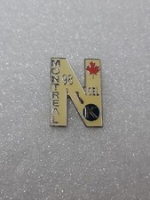 Kiwanis International Montreal Convention 1998 Letter "N" Enamel White Pin