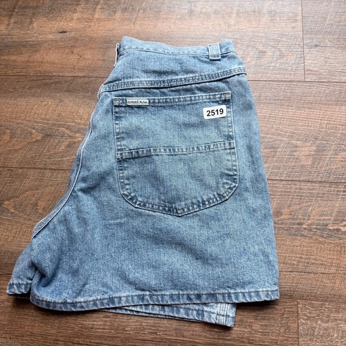 Vtg Riveted By Lee Womens Mom Jean Cargo Shorts - Blue Denim- Size 16W - Picture 2 of 8