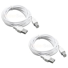 2X For HP CANON DELL BROTHER PRINTER CABLE CORD USB 2.0 A-B 10FT NEW HOT