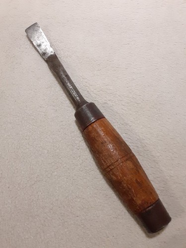 Vintage C.S. Herramienta de cuero cincel rasgador OSBORNE & Co. - Imagen 5 de 9