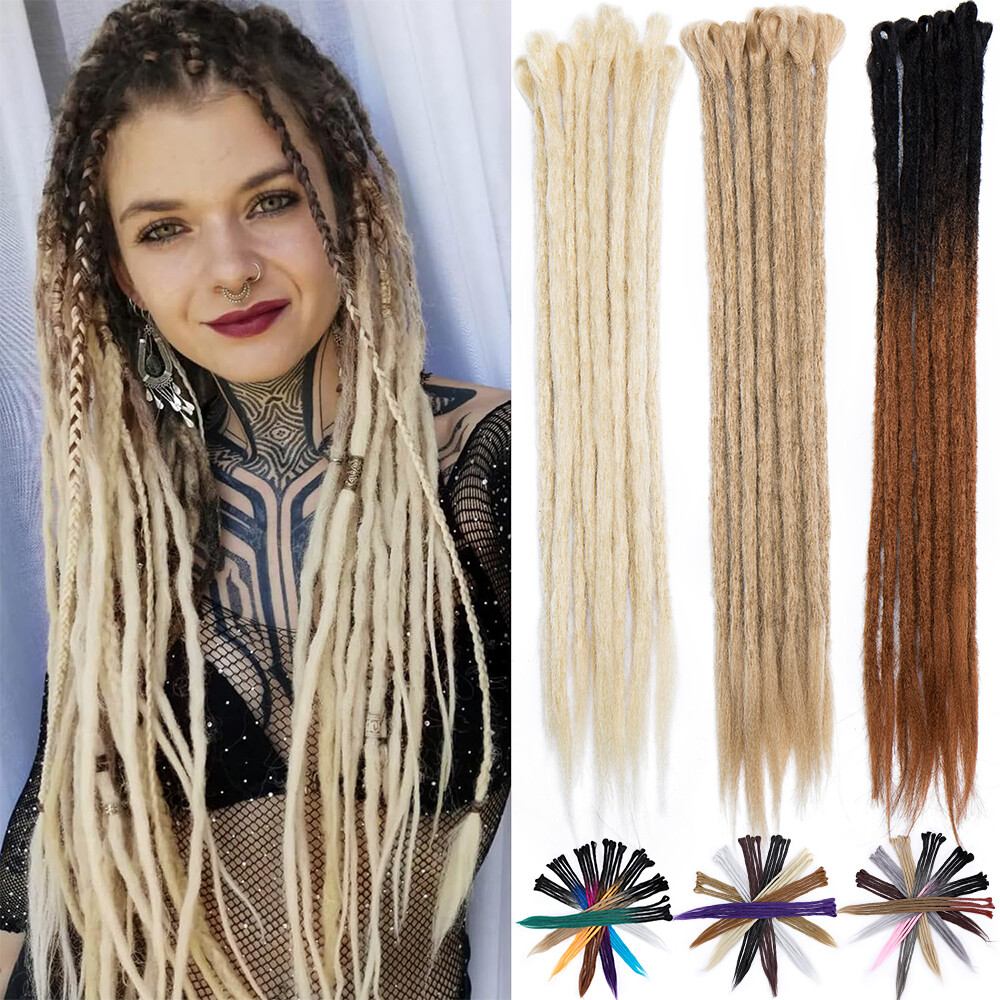 5PCS Handmade Dreadlocks Extension Crochet Braids SE Dreads Hip