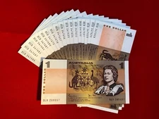 Australian Decimal Paper $1 Note a UnCirculated Condition. In Serial Sequence.