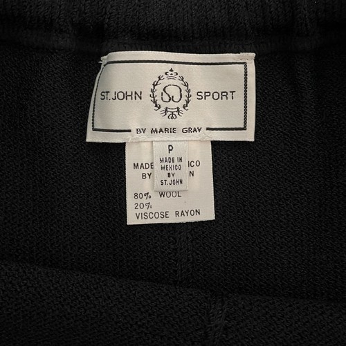 St. John Sport schwarze Strickjacke, ärmelloses Top & Rock Set, Gr. P (S) *Mängel* - Bild 12 von 12