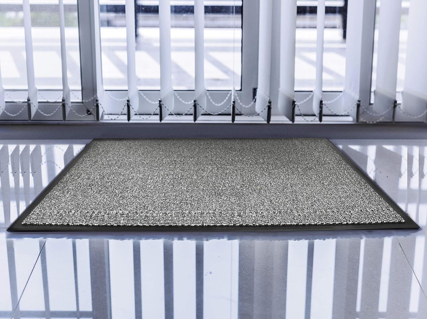 Floortex Doortex Advantagemat, Indoor Entrance Door Mat, 60cm x 90cm, Grey FC46