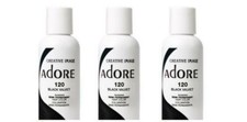 BL Adore Semi-Permanent Haircolor 120 Black Velvet 4 oz - THREE PACK