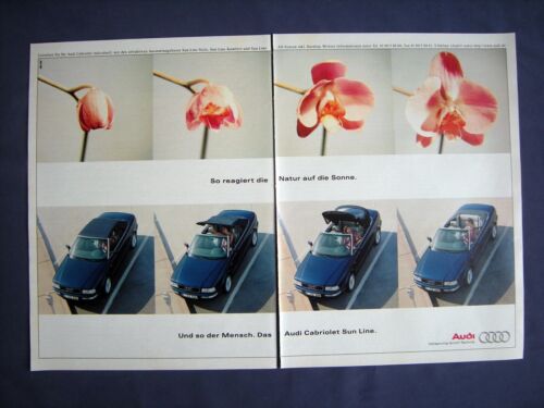Audi Cabrio Sun Line • Werbung 1998 Pubblicità Pubblicità - Foto 1 di 1