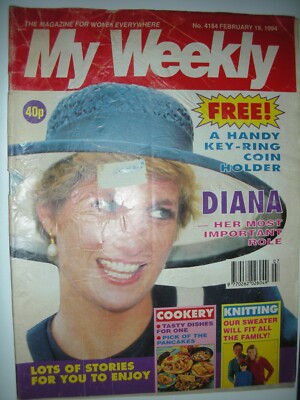 MY WEEKLY MAGAZINE 1994 CORONATION STREET BETTY DRIVER PRINCESS DIANA