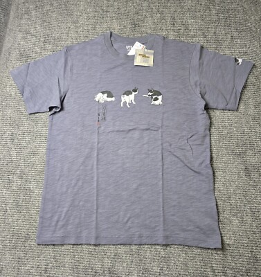 Uniqlo UT Animal Collection Japan Edo Cat Graphic T Shirt Size M History Anime