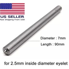 1PC 2.5mm Flanging Punch Rod Eyelets Grommet Ring Air Hole Semi Hollow Rivet USA