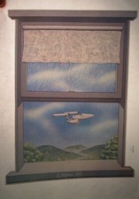 STAR TREK FLY BY VINTAGE 1975 ROACH SCI FI IRON ON TRANSFER -NICE, B-16