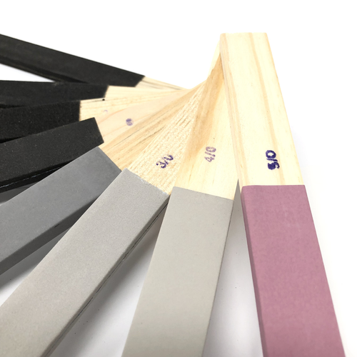 Emery Sticks x8 grob bis fein verschiedene Körnungen Juweliere Hobby Handwerk Schleifpapier - Bild 5 von 19