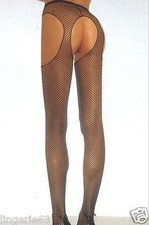 COLLANTS SEXY RÉSILLE OUVERT TAILLE UNIQUE 36/38/40 NOIR