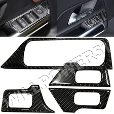 Real Carbon Fiber Window Switch Panel Trim Fits 21-25 H247 GLA200 GLA250 GLA35