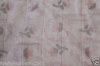 Swaddle Designs Swaddle Blanket Pink Gray Flowers nwop