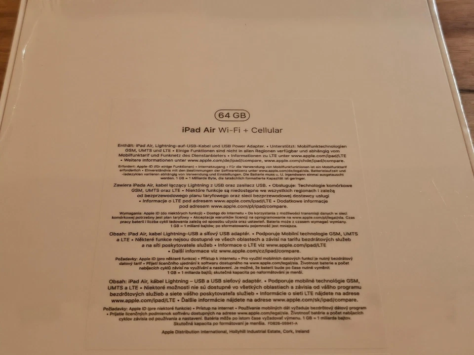 SEALED iPad Air 3rd Gen Cellular Space Gray 64GB A2123 MV0D2FD/A BRAND NEW - Image 4 of 4