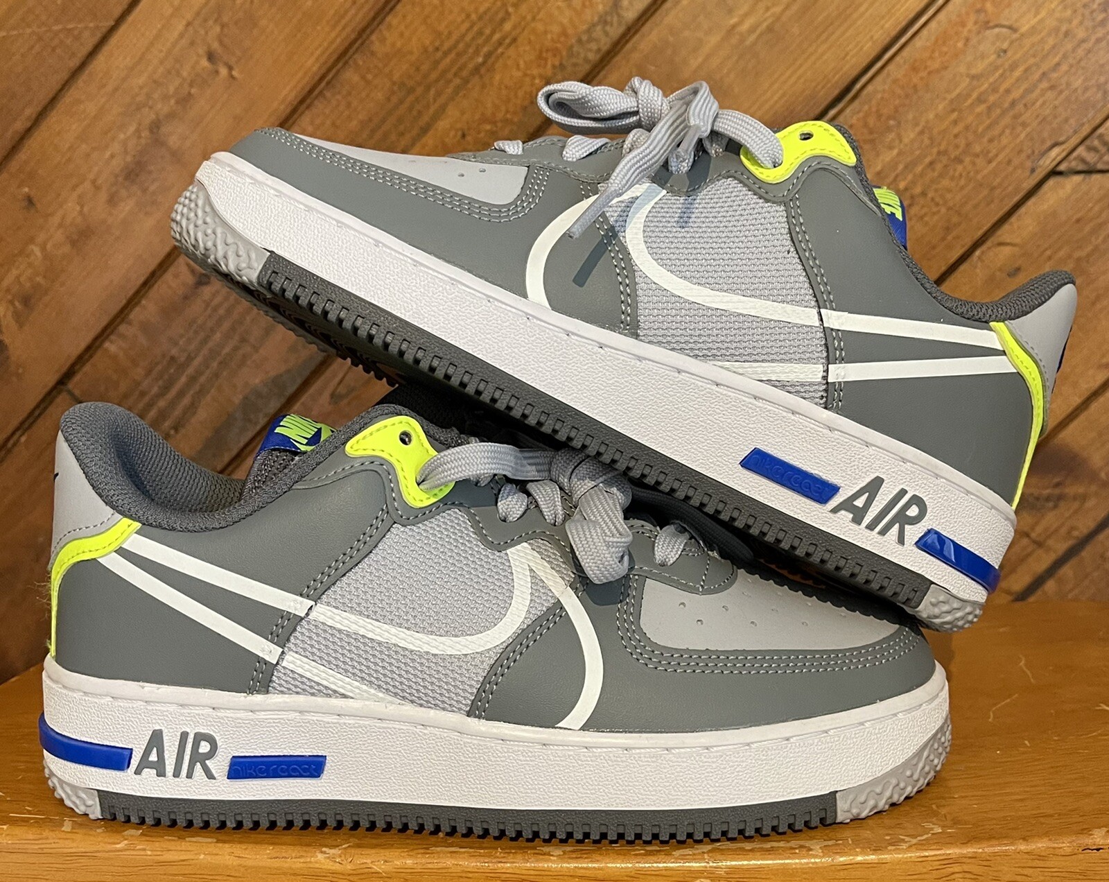 air force 1 react wolf grey