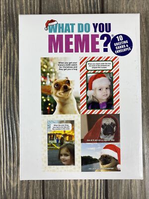 ''What Do You Meme?'' Box of 10 Greeting Cards and Envelopes
