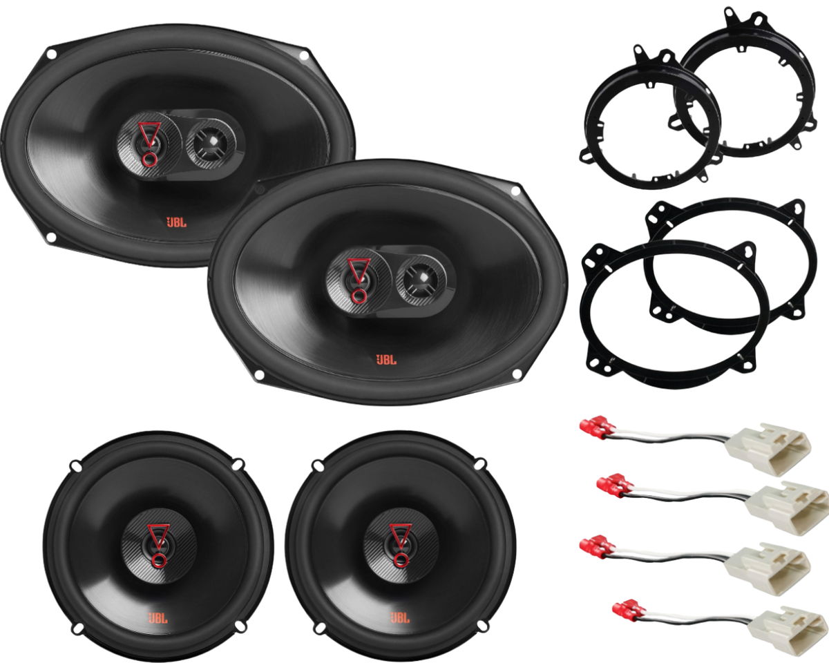 JBL Front & Rear Truck Door Speakers for 2007-2018 Toyota Tundra