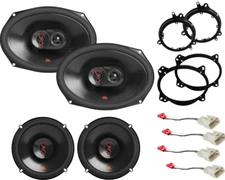 JBL Front & Rear Truck Door Speakers for 2007-2018 Toyota Tundra