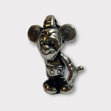 Disney Sterling 925 Silver Mickey Mouse Hand Extended Pendant - .08