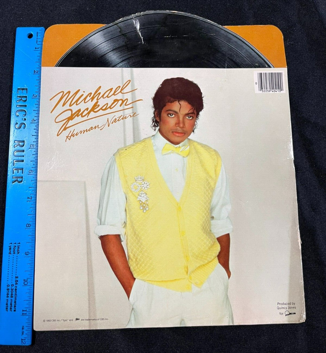 MICHAEL JACKSON 未使用　Human Nature 1983 Epic Michael Jackson Human Nature Thriller Album Folder AA