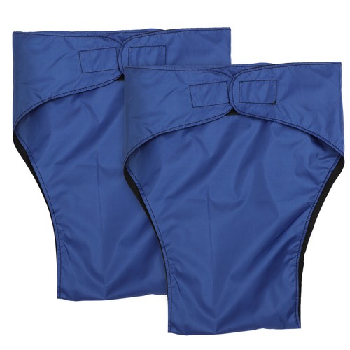 2 Pcs Waterproof Diapers Adult Cloth Reusable Elder for Elderly Adults - 第 4/12 張圖片