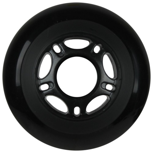 Inline Skate Wheels 84mm 82A Black Outdoor Racing Size Rollerblade 4 Pack - Picture 2 of 4