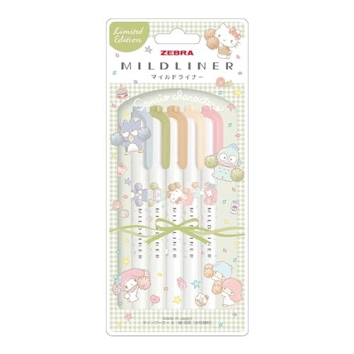 Mild Liner Sanrio 5color Set Natural Mild Wkt7-sr2-5c-ntc Jp