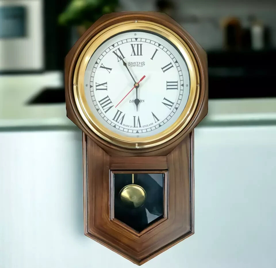 Antique Pendulum Wall Clock Big Size Clock For Home Office Vintage Decoration