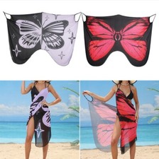 Ladies Printed Bikini Cover Up Beachwear Long Wrap One Piece Sarong Beach Dress