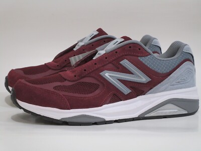 New Balance Men's 1540 V3 Running Shoes, Burgundy/Grey, D