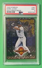 1998 DONRUSS DEREK JETER GOLD PRESS PROOF #367 PSA 9 MINT YANKEES