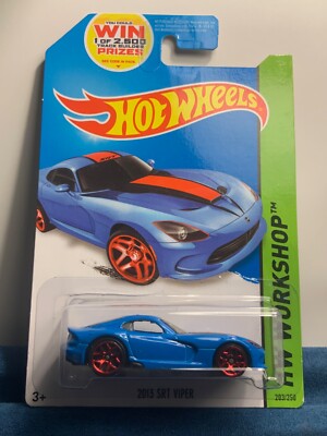 Hot Wheels 2014 Mainline-2013 SRT VIPER- BLUE